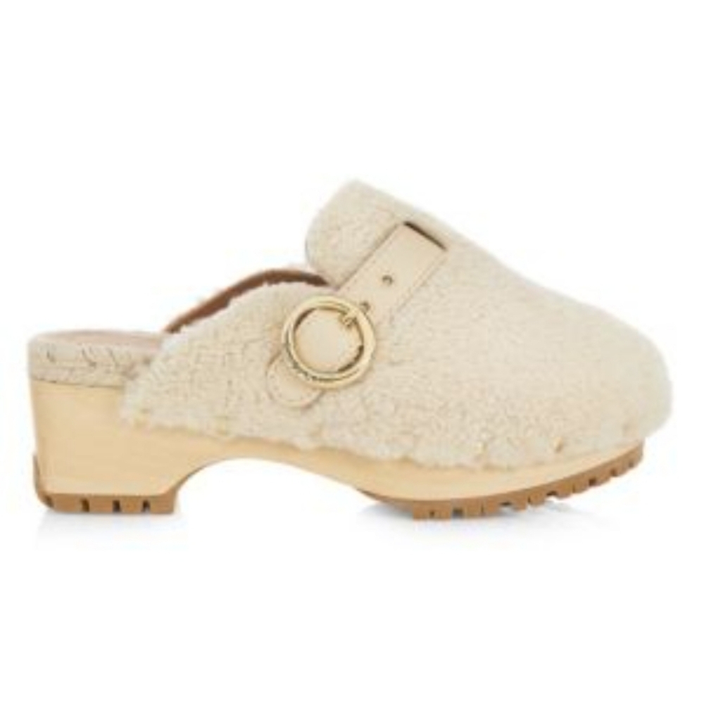 See by ChloéViviane Shearling Clogs Sz 38 / US 8